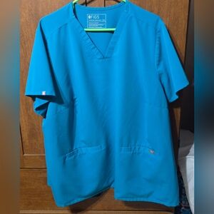 FIGS Women's Teal Scrub Set (5xL Top/4xL Bottom)